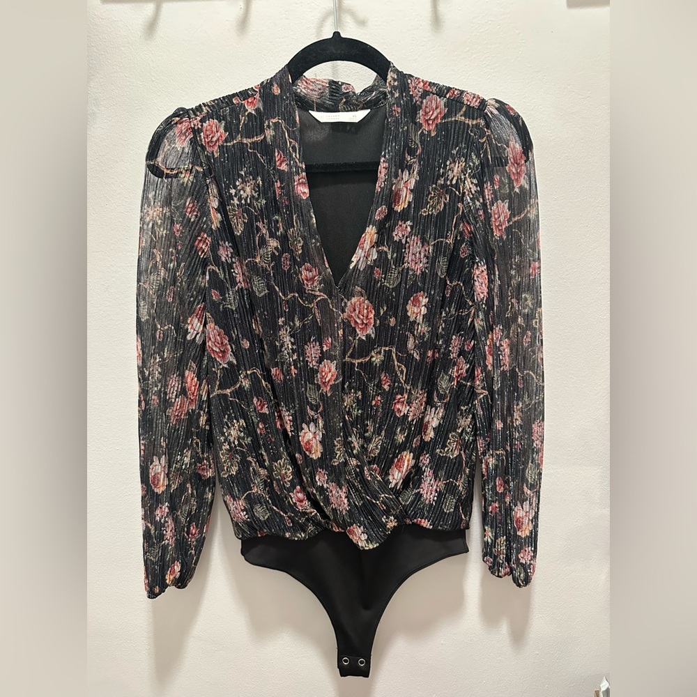 Lauren Conrad Sheer Date Night Bodysuit Size XS